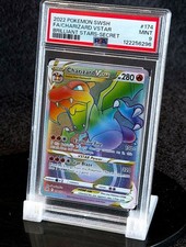 2022 CHARIZARD BRILLIANT STARS VSTAR SECRET RARE RAINBOW • PSA 9 MINT • POKÉMON picture