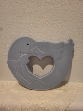 Vintage Treasure Craft USA 1980's Trivet Wall Hanger Blue Goose  picture