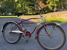 1946 Schwinn Straight Bar Truss fork Balloon tire cruiser Complete Original picture