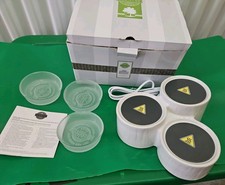 Scentsy Accord Triple Wax Warmer White With Dishes Never Used  picture
