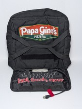 Vtg 2010 Official Papa Gino's Electric Heated Pizza Delivery Bag Clean & Working picture