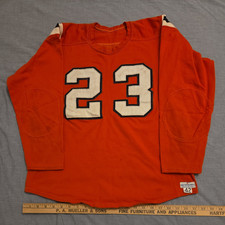 Vintage Retro 1950-70s Badger Sporting Goods Co #23 Orange Football Jersey picture