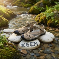 Keen Rose Sandals Womens 8.5 Taupe Gray Hiking Water Shoes 1010998 picture