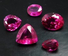 Certified 63.60 Ct Natural Unheated Burmese Pink Ruby Mixed Shaped Gemstones picture