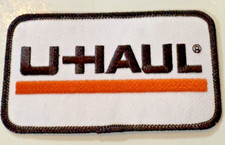 Uhaul Trailer Vintage Patch Orange Black White Sewing & Craft Iron-On Patch picture