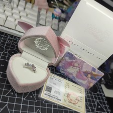 Honkai Impact 3rd Official Elysia Herrscher of Human: Ego Oath Ring Jewelry Gift picture