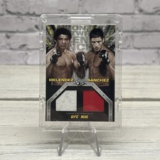 2014 TOPPS UFC KNOCKOUT Melendez / Sanchez MEMORABLE MATCHUPS DUAL RELICS /50 picture