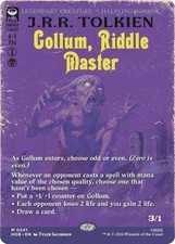 Magic - Gollum, Riddle Master (Borderless) Foil [HOB - 241] picture