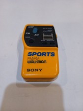 Sony SRF-9 Sports FM/AM Walkman with Solar Clock Tested Working picture