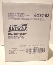 2x Purell 6472 Healthy Soap Gentle &fragrance Free Foam ES6 1200ml Refills New picture
