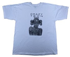Vintage Crazy Town Band T-Shirt White 1999 Y2K Men's XL picture