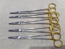 Lot Of 5 V. Mueller SU16061 Mayo-Hegar TC Vital Needle Holders 7 Length picture