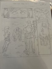 Harbinger Wars (2013) # 1 Clayton Henry ORIGINAL ART SPLASH PAGE VALIANT picture
