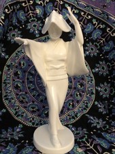 vtg blancde chine geisha tea ceremony figurine noritake nippon toki kaisha japan picture