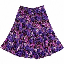 Vtg Y2K 90s Skirt L/XL Midi Paisley Whimsigoth Fairy Grunge Boho Festival Circle picture