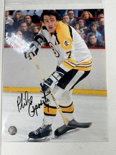 Phil Esposito Signed 8x10 Photo with JSA COA Boston Bruins HOF picture