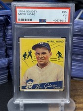1934 Goudey Big League Chewing Gum - R320 Myril Hoag #95 (RC) picture
