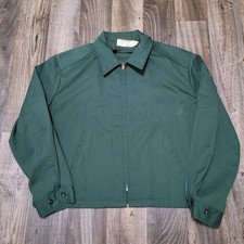 Vintage Riverside Made in USA Workwear Eisenhower Jacket Dark Green 46m picture