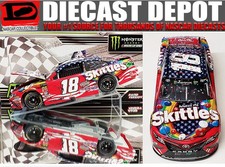 KYLE BUSCH 2018 CHICAGO WIN RACED VERSION RED, WHITE, & BLUE SKITTLES 1/24 READ picture