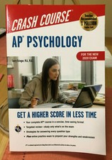 CRASH COURSE FOR AP PSYCHOLOGY - LARRY KRIEGER - 3RD ED - 2020 - LIKE NEW picture