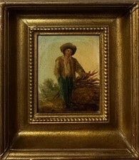 CONTINENTAL SCHOOL, 19th CENTURY Study of Country Child Oil on Board picture