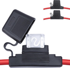 2 PCS Inline Fuse Holders 12V, 8 AWG Car Gauge Inline Fuses, Waterproof Fuse Hol picture