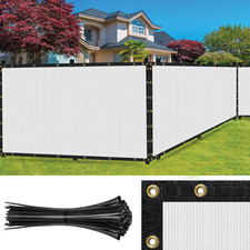 SEALTECH Fence Privacy Screen Mesh Cover Garden Yard 90% + Blockage,  Zip Ties picture