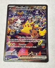 Pikachu ex 150/128 30th Anniversary SIR /night clean picture