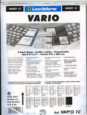 25 NEW Lighthouse VARIO 1C stock pages (clear sheets)--Free shipping picture
