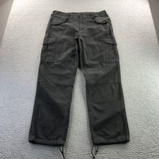 Filson Pants Mens 34x32 Peat Green Field Cargo Sateen Retro WWII Era Military picture