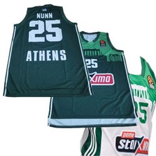 Throwback Retro Nunn #25 Lessort #26 Basketball Jersey Custom Embroidered picture