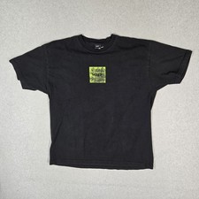HUF Men Shirt XL Black Box Logo Graphic Short Sleeve Crew Neck Pullover Tee picture