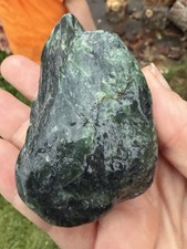3 Large Green Stone Rock Specimens Palm Size Natural Mineral Rough Collector Lot picture