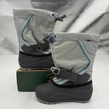 Kamik Snowfall 2 Boots Kids Size 13 Gray Waterproof Winter Snow Hook Loop picture