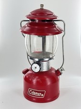 Vintage COLEMAN  Model 200A 1979 Lantern Red with Pyrex Globe  Not Tested picture