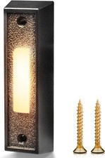 Betus LED Lighted Doorbell Button - Rectangular Wall Mounted Door Push Buttons picture
