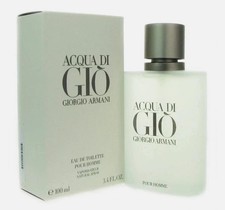 Aqua Di Gio By Giorgio Armani Men's Cologne EDT Spray 3.4-oz (New And Sealed) picture
