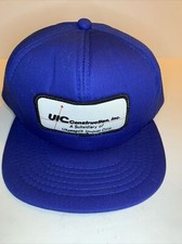 Vintage UIC CONSTRUCTION, Inc Ukpaegvik Ipupiat Snapback Trucker Cap Hat Patch picture