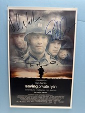 SAVING PRIVATE RYAN MOVIE POSTER 11x17 SIGNED BY 3 AUTHENTICATED wCOA  picture