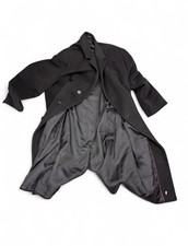 Black Vintage Ralph Lauren Polo Crewneck Coat XL 90s Y2K Preppy Classic picture