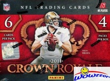 2011 Panini Crown Royale Football Factory Sealed HOBBY Box-4 AUTOGRAPH/MEM  picture