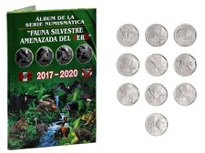 Peru 1 Sol, 10 Pieces Set, 2017-2020, KM #403-419, Mint, Commemorative picture