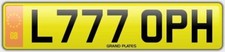 TOPHER TOPH CHRISTOPHER REGISTRATION L777 OPH NO FEES TOPH CHRIS CHRISSY UK REG picture