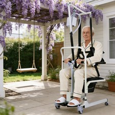 Irtme Electric Patient Lift Transfer Chair with Sling, Home Care Mobility Aid picture