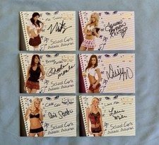 2006-2011 BENCHWARMER LIMITED SCHOOL GIRLS SET OF SIX (6) AUTO AUTOGRAPHS picture