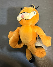 Garfield Cat Plush 1991 Vintage Small 6-14in Washable Orange/Black MPN 05170 picture