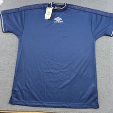 Vintage Umbro 90s Template Shirt Football Jersey Mens XL Blue Soccer Shirt picture