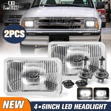 4X6 inch Glass Headlight Housing Fit H4 Halogen Semi Sealed Stock Original Look picture