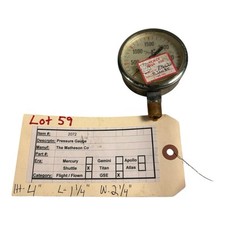 Vintage NASA Authentic Space Shuttle Program Matheson Pressure Gauge picture