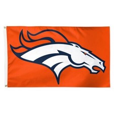 For Denver Broncos Football fans 3x5 ft Orange Background Flag - NFL Gift Banner picture